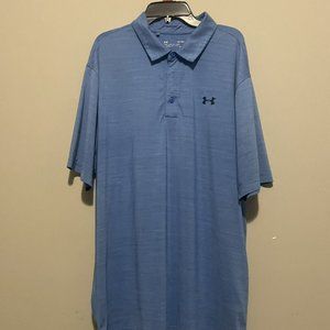 Under Armour Shirt Men's XL Blue Short Sleeve Polo